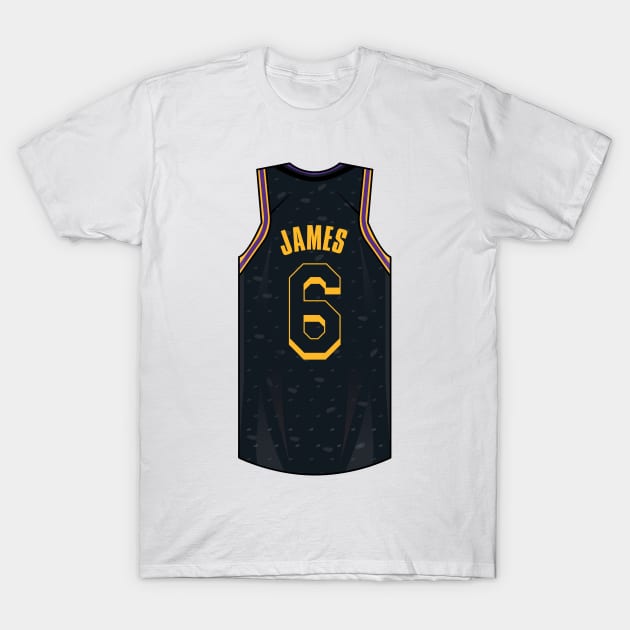 Lebron James Mamba Jersey T-Shirt by WalkDesigns